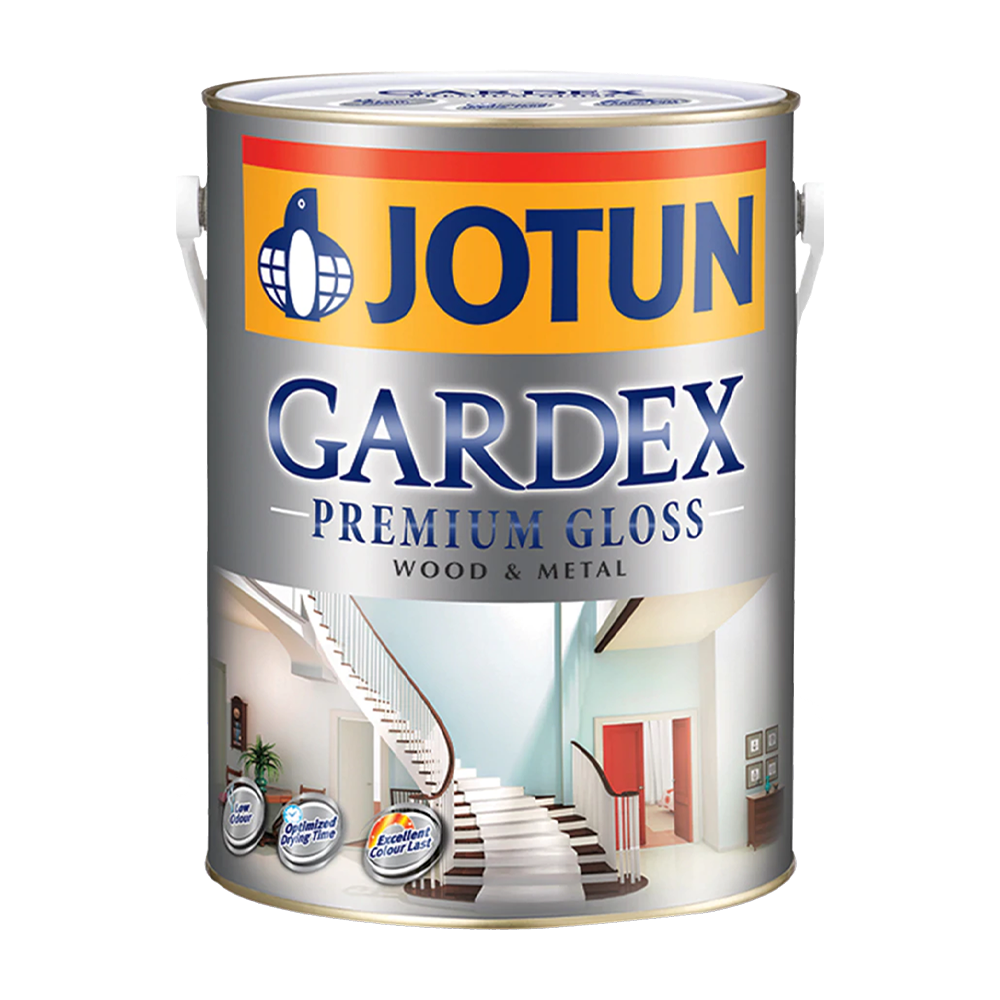 ថ្នាំសំរេច លាបដែក និងឈើ Gardex Premium SEMIGLOSS